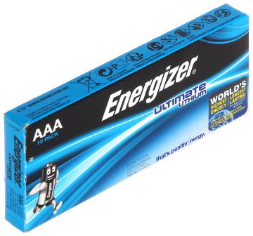 LITIJA BATERIJA BAT-AAA-LITHIUM/E*P10 1.5 V LR03 AAA ENERGIZER